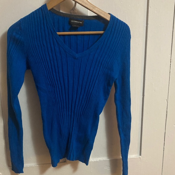 Liz Claiborne Sweaters - Liz Claiborne Royal Blue V-Neck Sweater